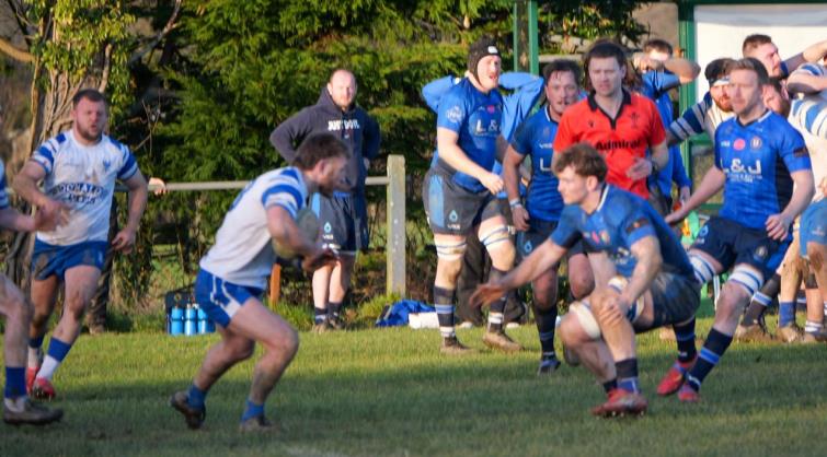 Matty Phillips attacks for The Blues who narrowly defeated New Dock Stars. Picture William John